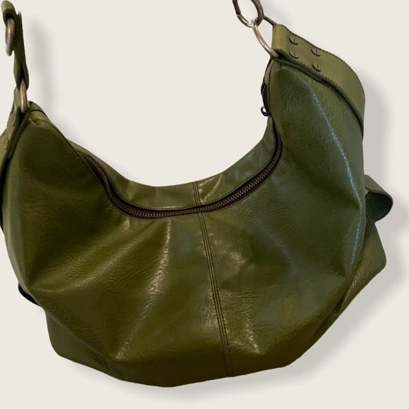 Olive Green Samsara Vegan Leather Bag - Picture 4 of 9